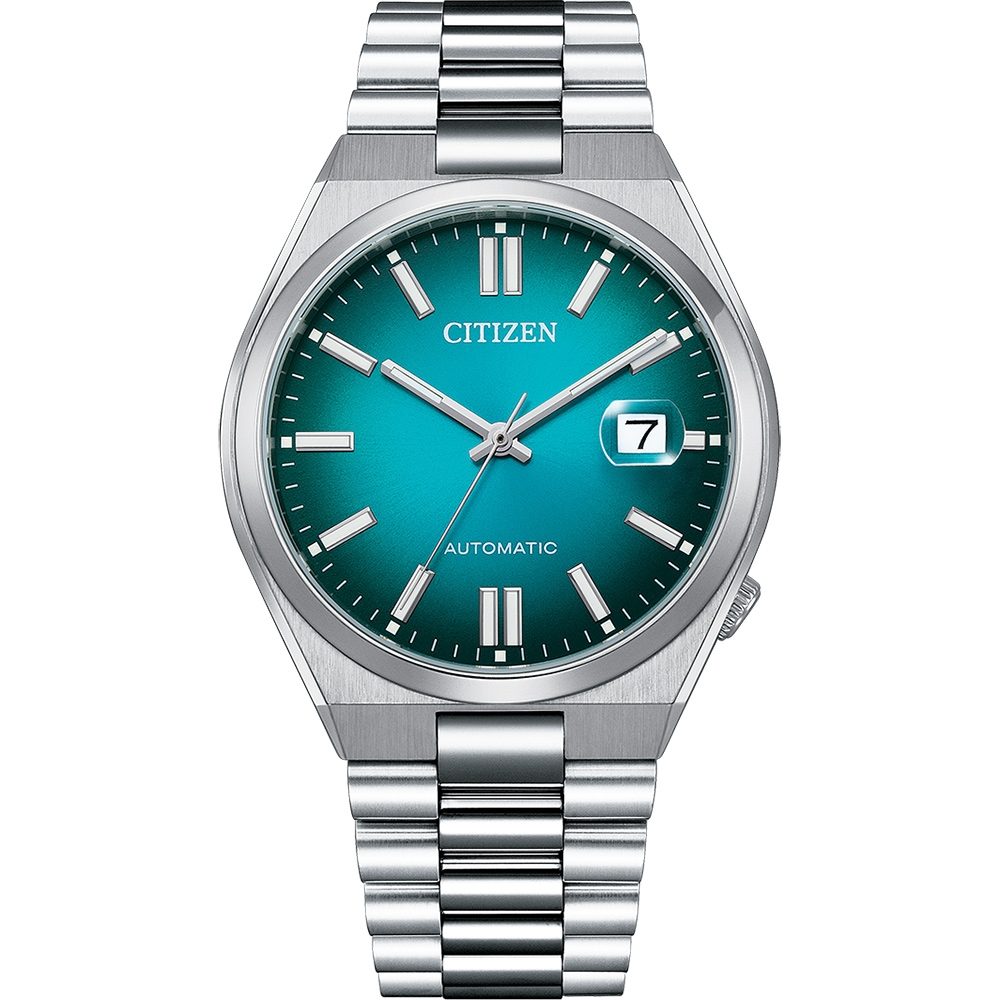 CITIZEN 星辰 湛藍撞色機械錶/NJ0151-88X