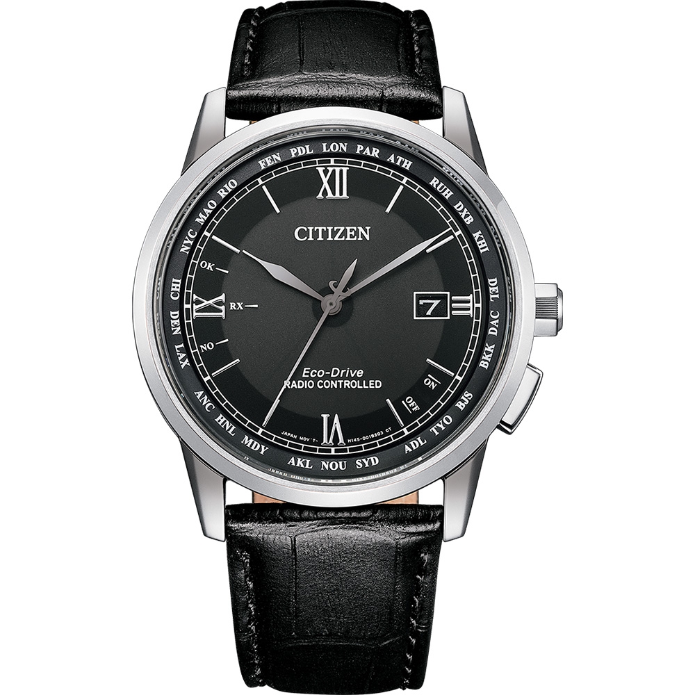 CITIZEN 星辰 羅馬數字限量光動能電波萬年曆手錶/CB0151-19E