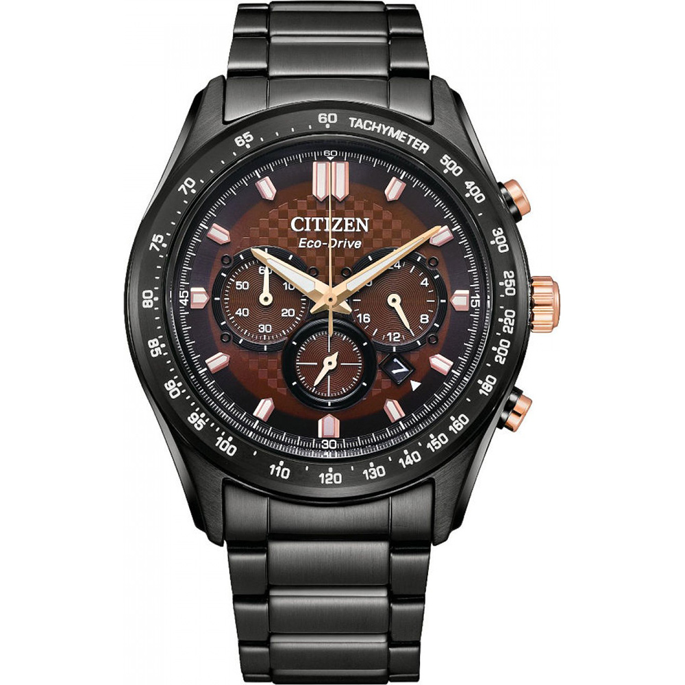 CITIZEN 星辰 光動能格紋計時手錶(CA4534-81X)