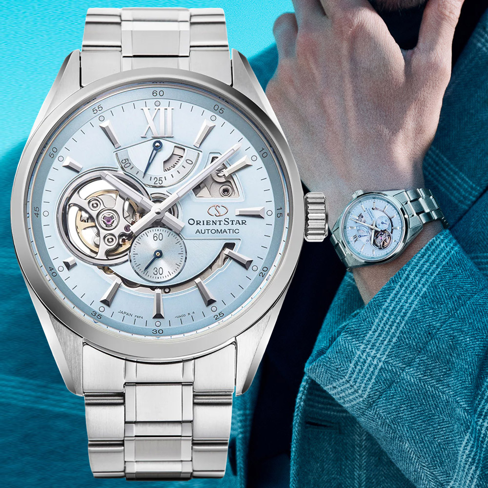 ORIENT STAR 東方之星 Open Heart系列 鏤空機械腕錶 41mm / RE-AV0127L