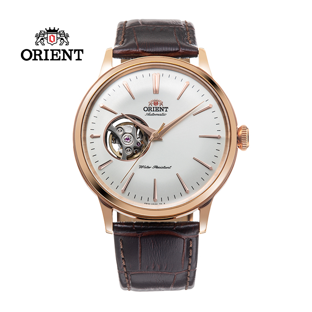 ORIENT 東方錶 SEMI-SKELETON系列 鏤空機械錶 皮帶款 RA-AG0001S 白色 - 40.5mm