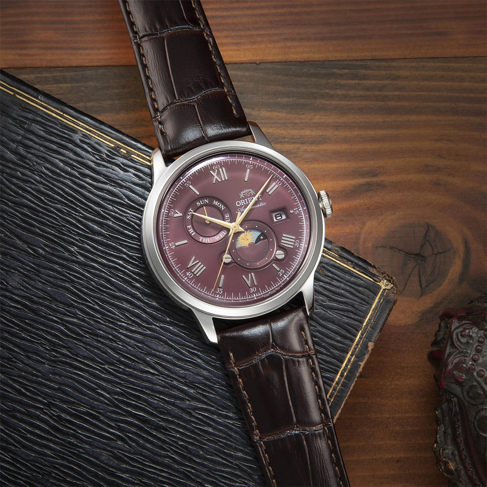 ORIENT 東方錶 Sun & Moon系列 日月相機械錶-41.5mm RA-AK0807R