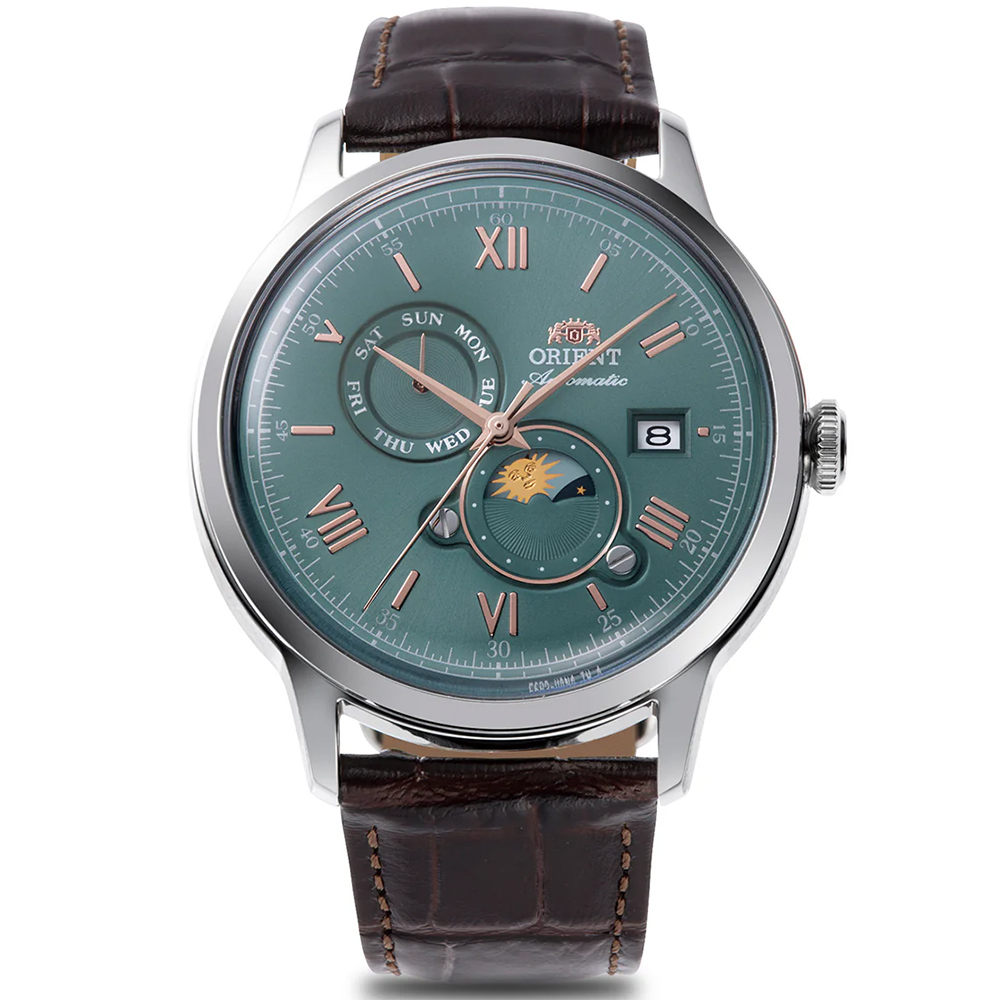 ORIENT 東方錶 Sun & Moon系列 日月相機械錶-41.5mm RA-AK0805E