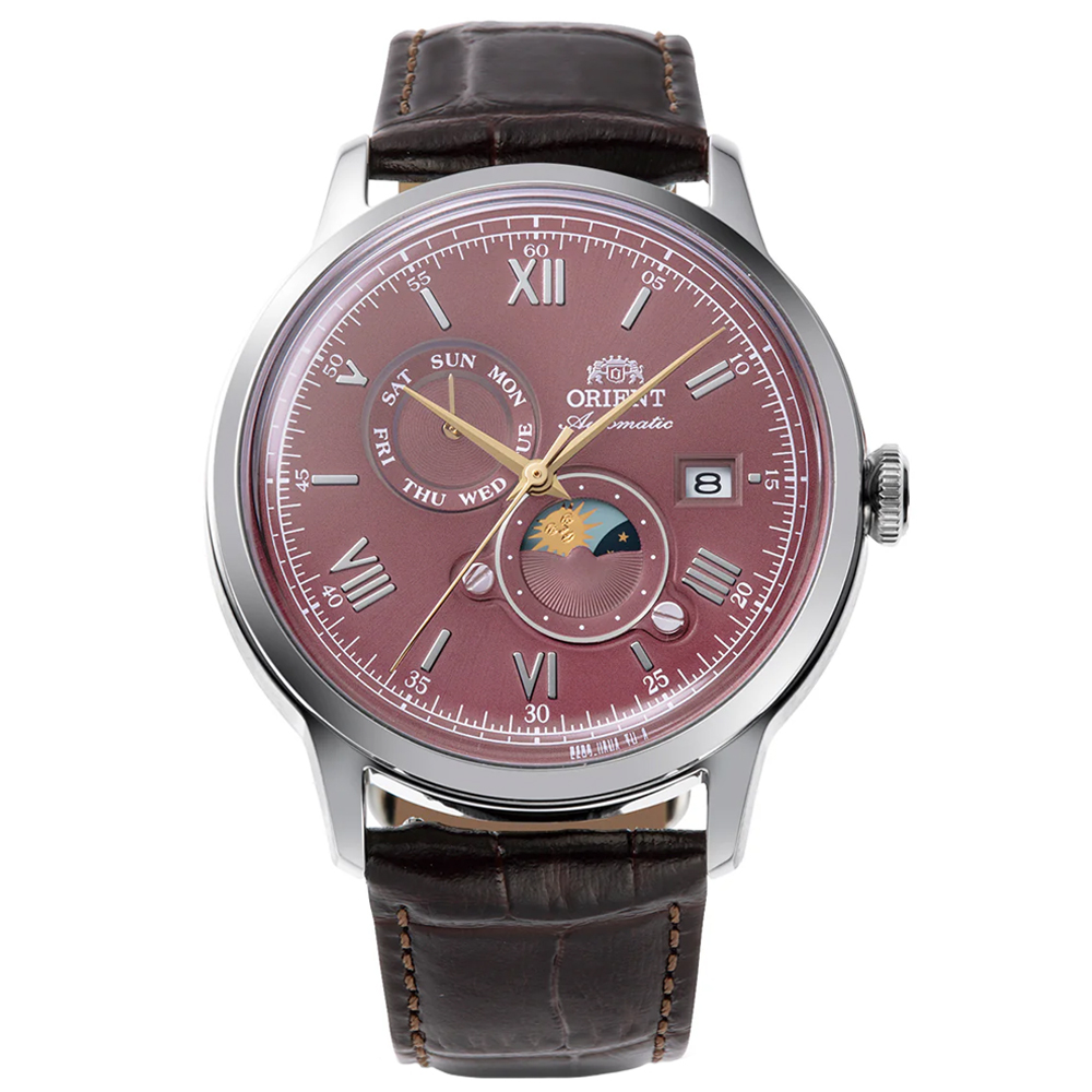 ORIENT 東方錶 Sun&Moon系列 日月相機械腕錶 41.5mm / RA-AK0807R
