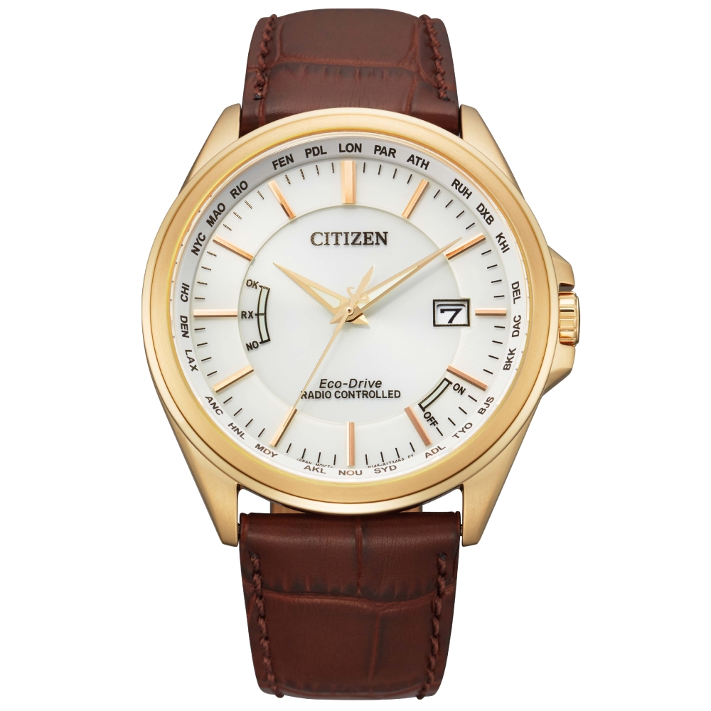 CITIZEN星辰 紳士必備電波光動能腕錶CB0253-19A