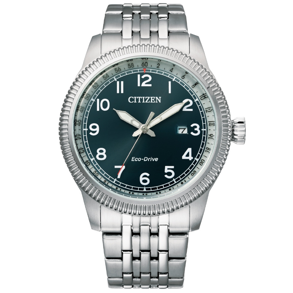CITIZEN 經典商務三針光動能腕錶BM7480-81L