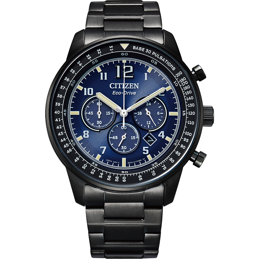 CITIZEN 星辰 亞洲限定 光動能紳士計時手錶 CA4505-80M