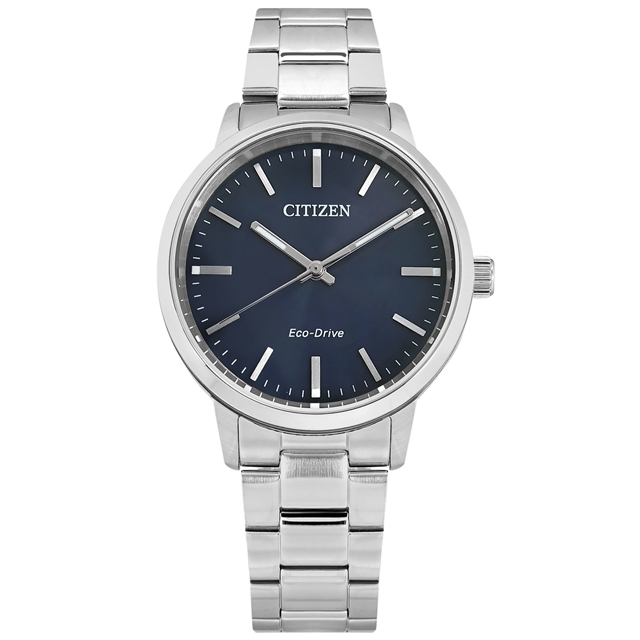 CITIZEN / BJ6541-58L / 光動能 簡約時尚 日本機芯 防水100米 不鏽鋼手錶 藍色 38mm