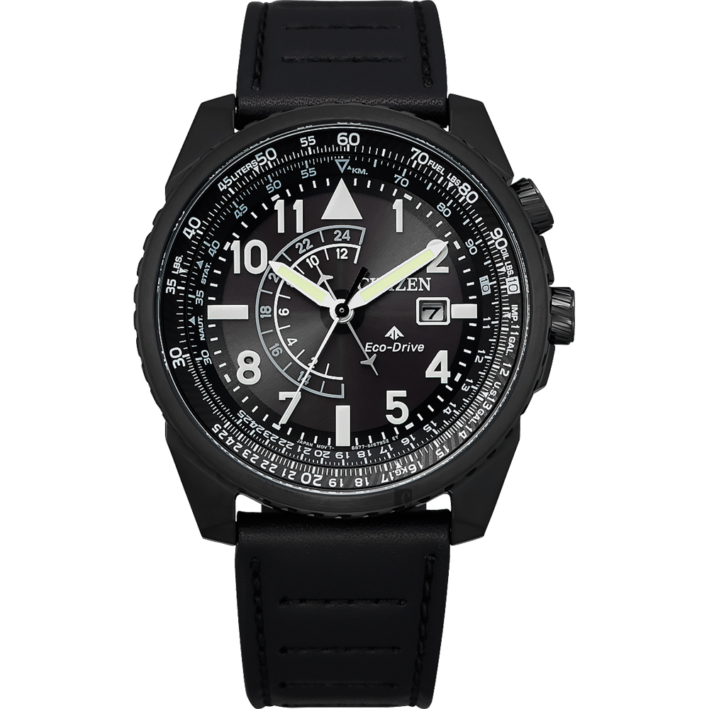 CITIZEN 星辰 PROMASTER 限量航空系列光動能兩地時間手錶-42.5mm BJ7135-02E