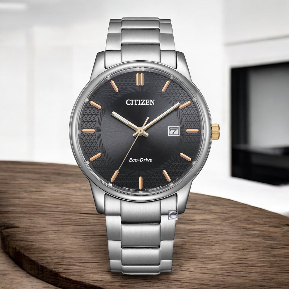 CITIZEN 星辰 Eco-Drive 光動能簡約商務腕錶 男錶 手錶-BM6977-70E