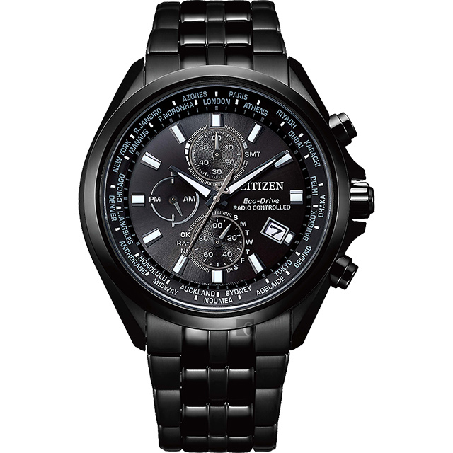 CITIZEN 星辰 光動能萬年曆電波錶-44mm AT8205-83E