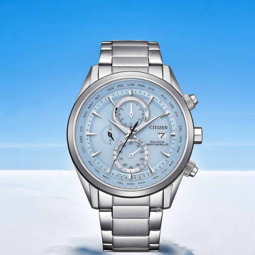 CITIZEN 星辰錶 空中之鷹 Eco-Drive光動能時計腕錶 男錶 手錶/43mm AT8260-69M