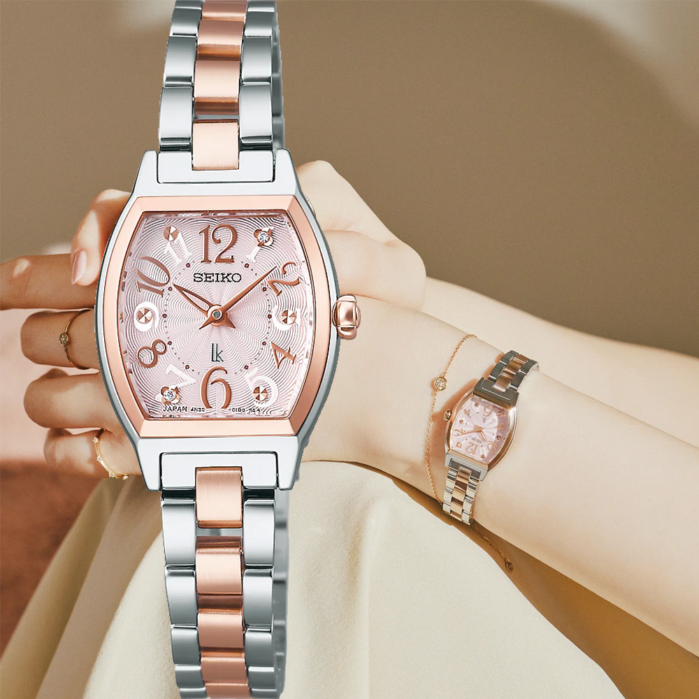 SEIKO 精工錶 LUKIA 系列 30週年限量 酒桶型女錶 手錶-4N30-00X0K/SSWA012J SK040