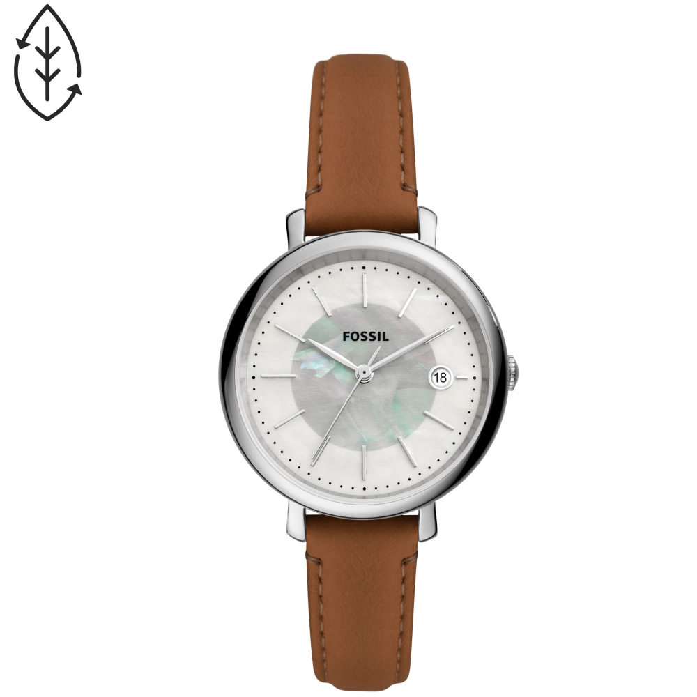 FOSSIL 美式優雅光動能皮帶腕錶ES5090