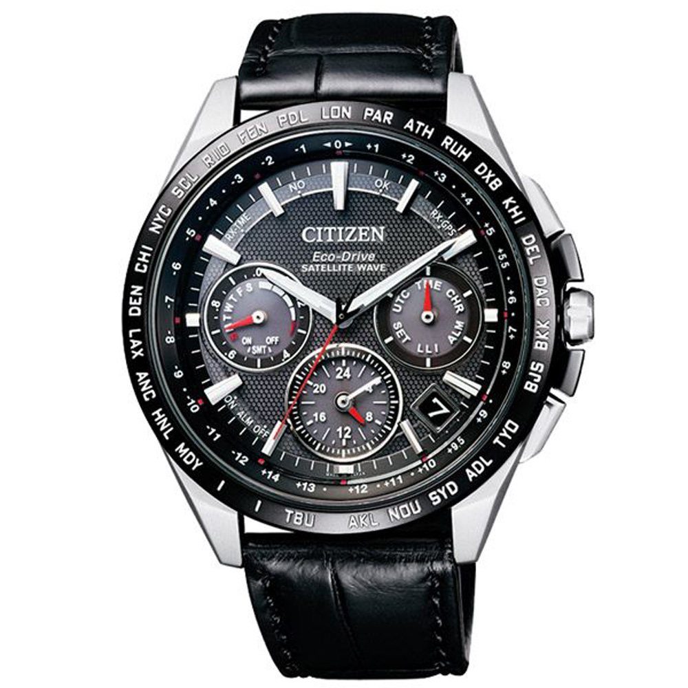 CITIZEN Eco-Drive 宇宙航道衛星對時腕錶-CC9015-03E
