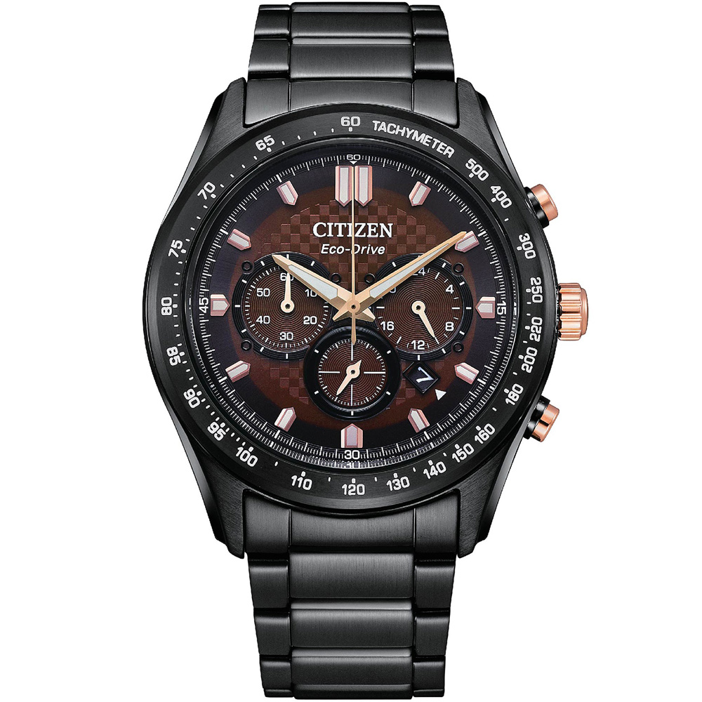 CITIZEN 星辰 Chronograph 急速賽車 光動能計時手錶CA4534-81X