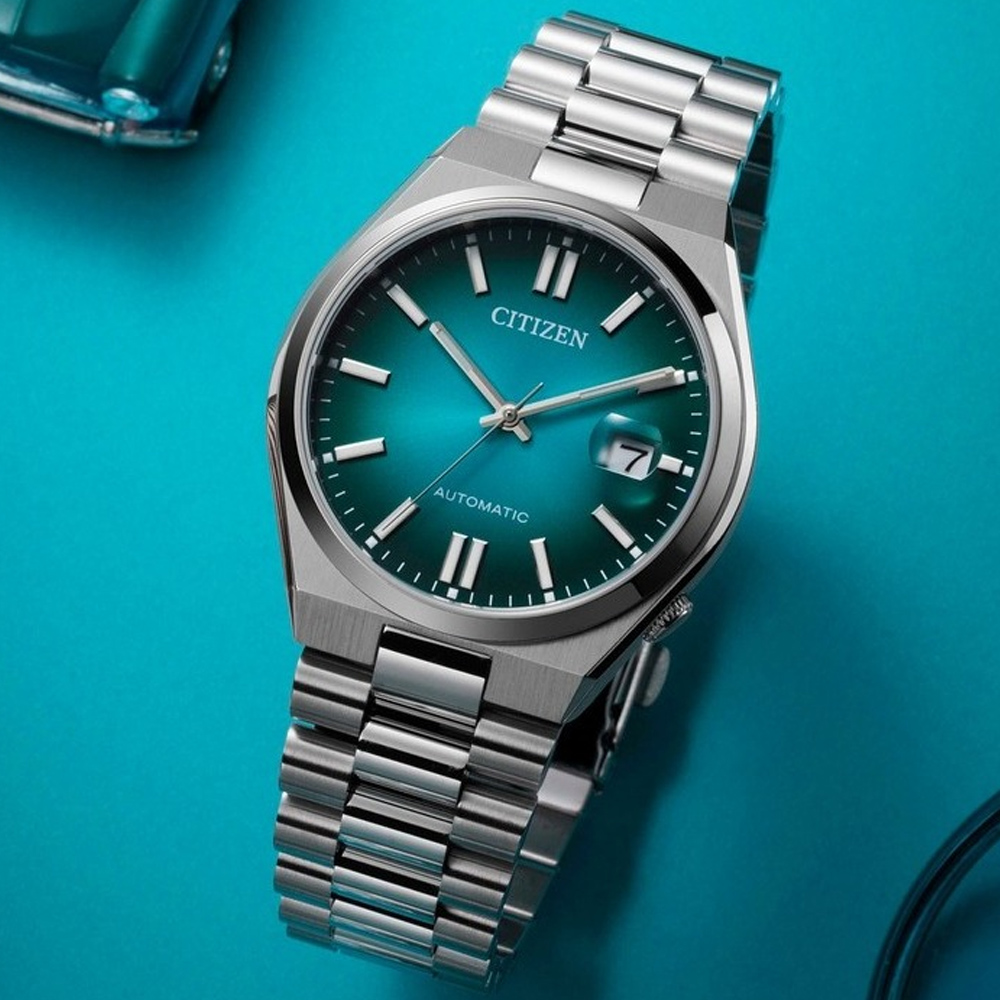 CITIZEN星辰 Mechanical系列 青春撞色 簡約機械腕錶 40mm/NJ0151-88X