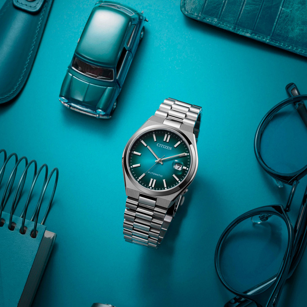 CITIZEN 星辰 Mechanical系列 經典 漸層藍機械錶/NJ0151-88X/40mm