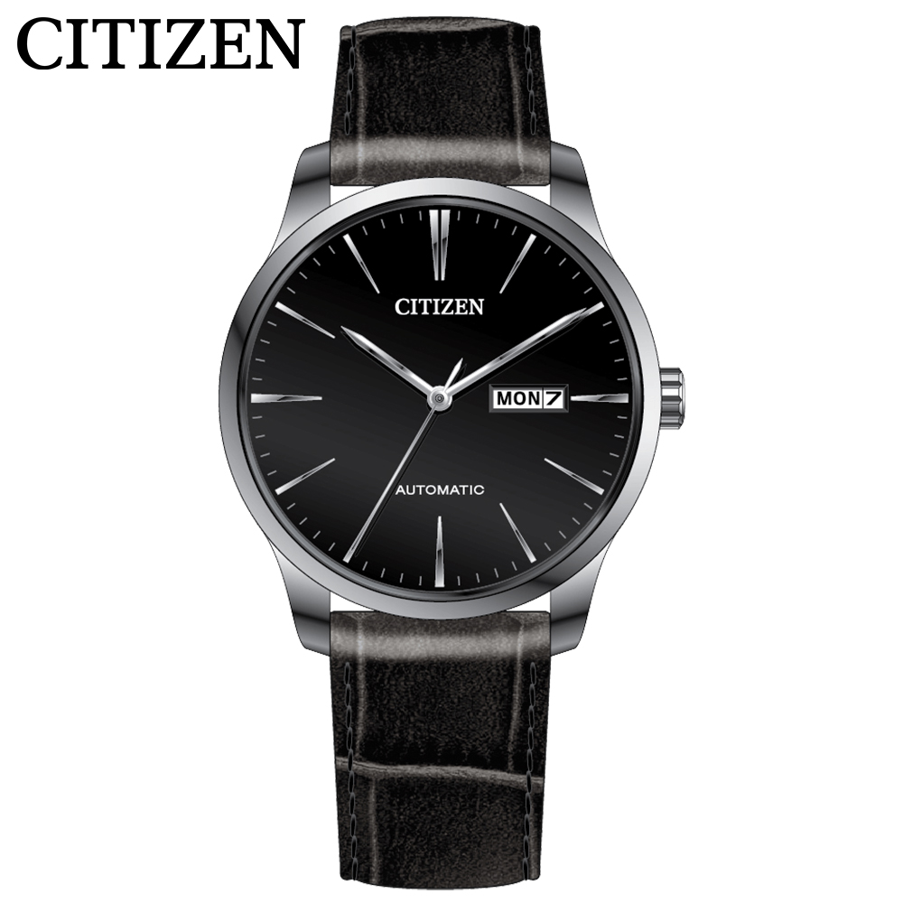 【CITIZEN 星辰】自動/手動上鍊 簡約機械紳士腕錶(NH8350-08E)