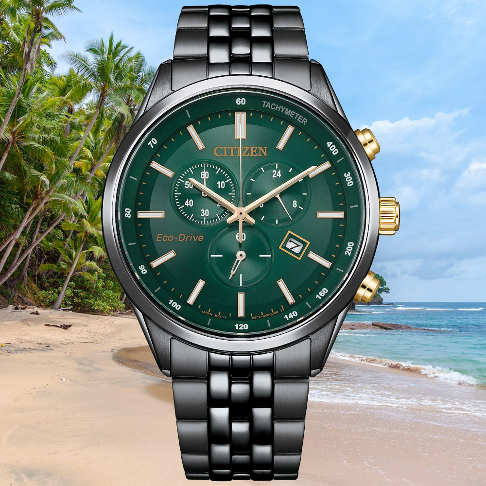 CITIZEN星辰 GENTS系列 亞洲限定 光動能 經典計時腕錶 42mm/AT2576-50X