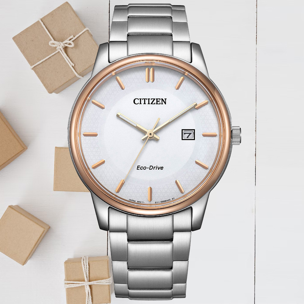 CITIZEN星辰 PAIR系列 光動能時尚腕錶 40mm / BM6979-74A