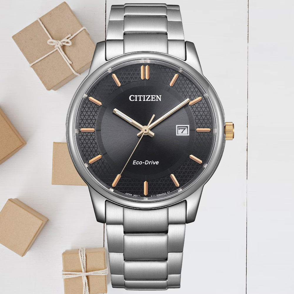 CITIZEN星辰 PAIR系列 光動能時尚腕錶 40mm /BM6977-70E