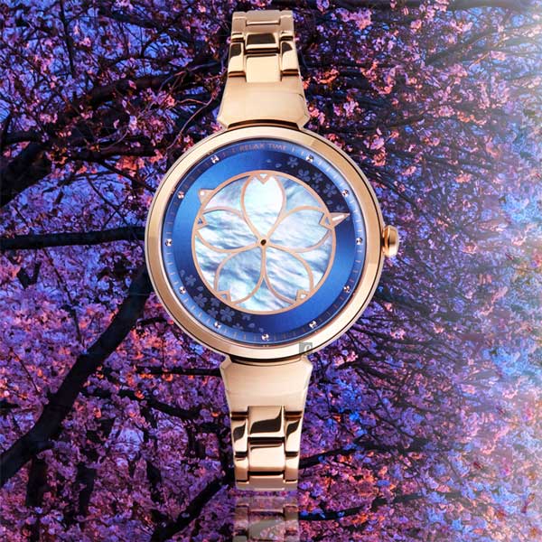 RELAX TIME 年度設計錶款 綻放系列 夜櫻 櫻花手錶 RT-72-2