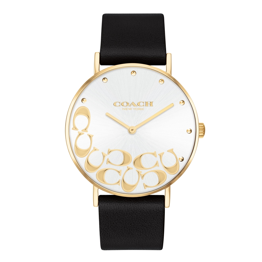 COACH 經典設計款logo面盤腕錶36mm(14503801)
