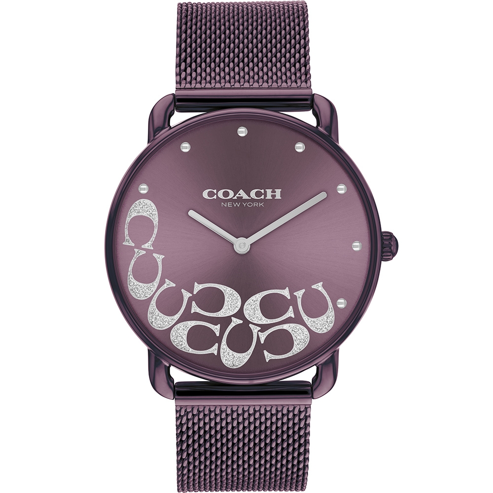 COACH 設計款logo面盤米蘭帶腕錶36mm(14504339)