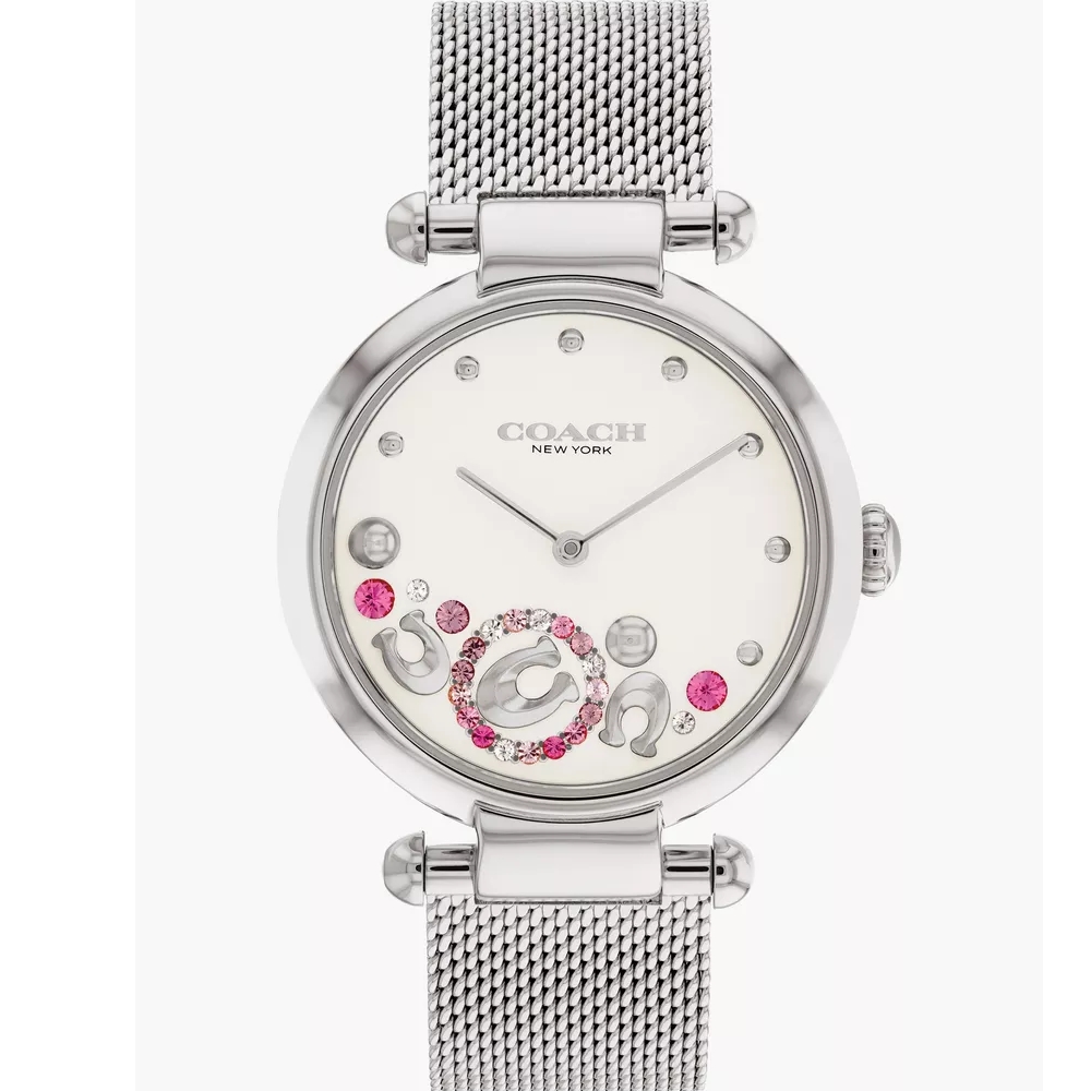 COACH 設計款logo面盤米蘭帶腕錶36mm(14504002)