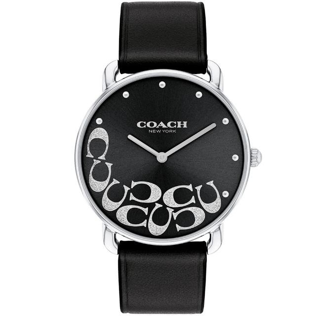 COACH 設計款logo面盤腕錶36mm(14504336)