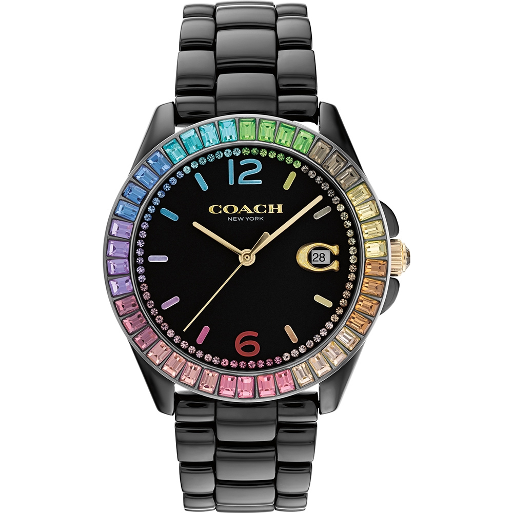COACH 漾彩水晶陶瓷腕錶-36mm/14504018