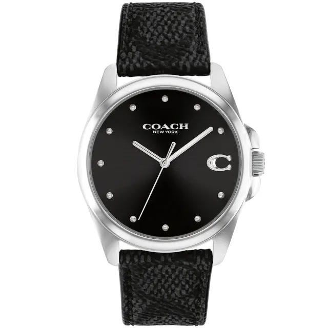COACH 優雅質感真皮腕錶-36mm/14504112