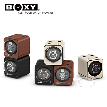 【BOXY自動錶上鍊盒】Fancy Brick系列皮革款-不含變壓器 自由堆疊 動力儲存盒 機械錶專用 WATCH WINDER