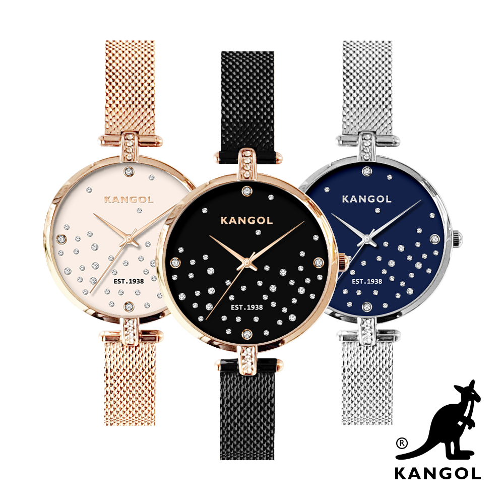 KANGOL細緻璀璨碎鑽錶-任選 KG72232