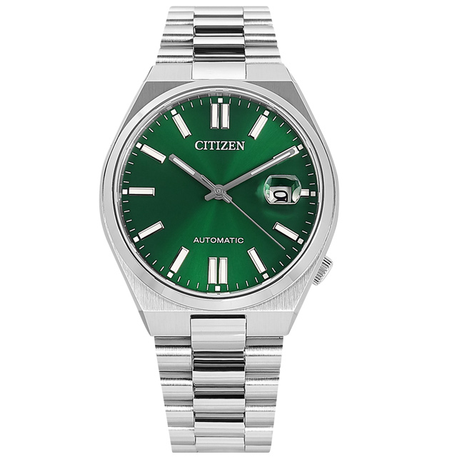 CITIZEN / NJ0150-81X / 簡約時尚 機械錶 自動上鍊 日期 不鏽鋼手錶 綠色 40mm