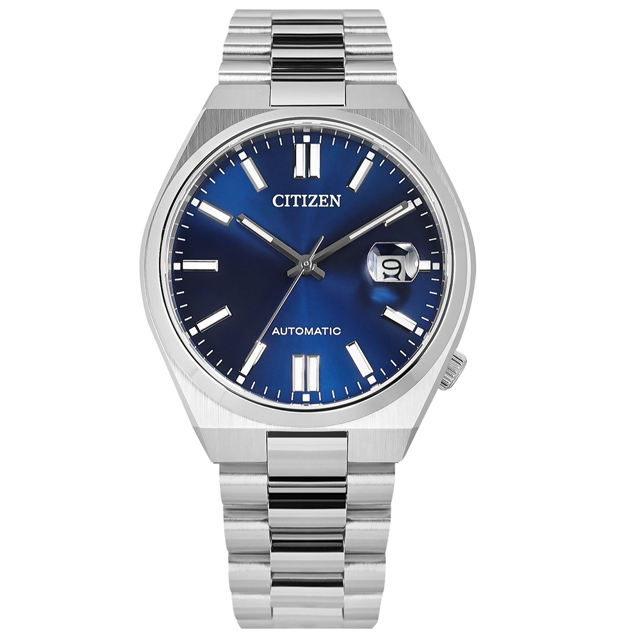 CITIZEN / NJ0150-81L / 簡約時尚 機械錶 自動上鍊 日期 不鏽鋼手錶 藍色 40mm
