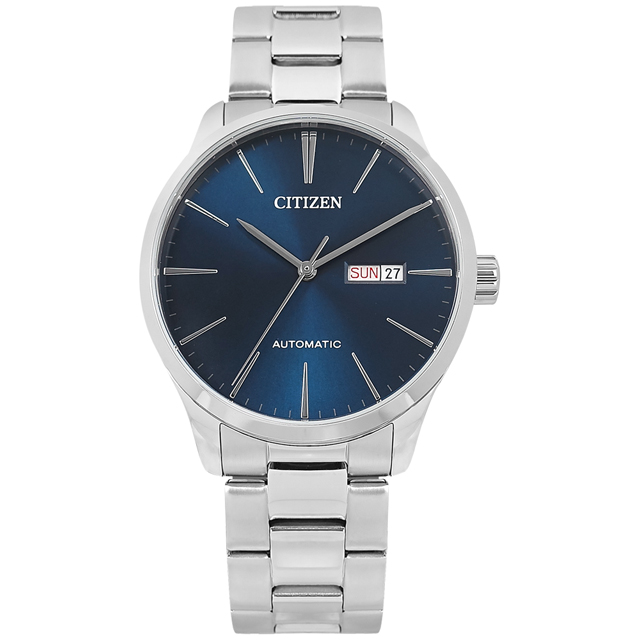 CITIZEN / NH8350-83L / 簡約紳士 機械錶 自動上鍊 星期日期 不鏽鋼手錶 藍色 40mm