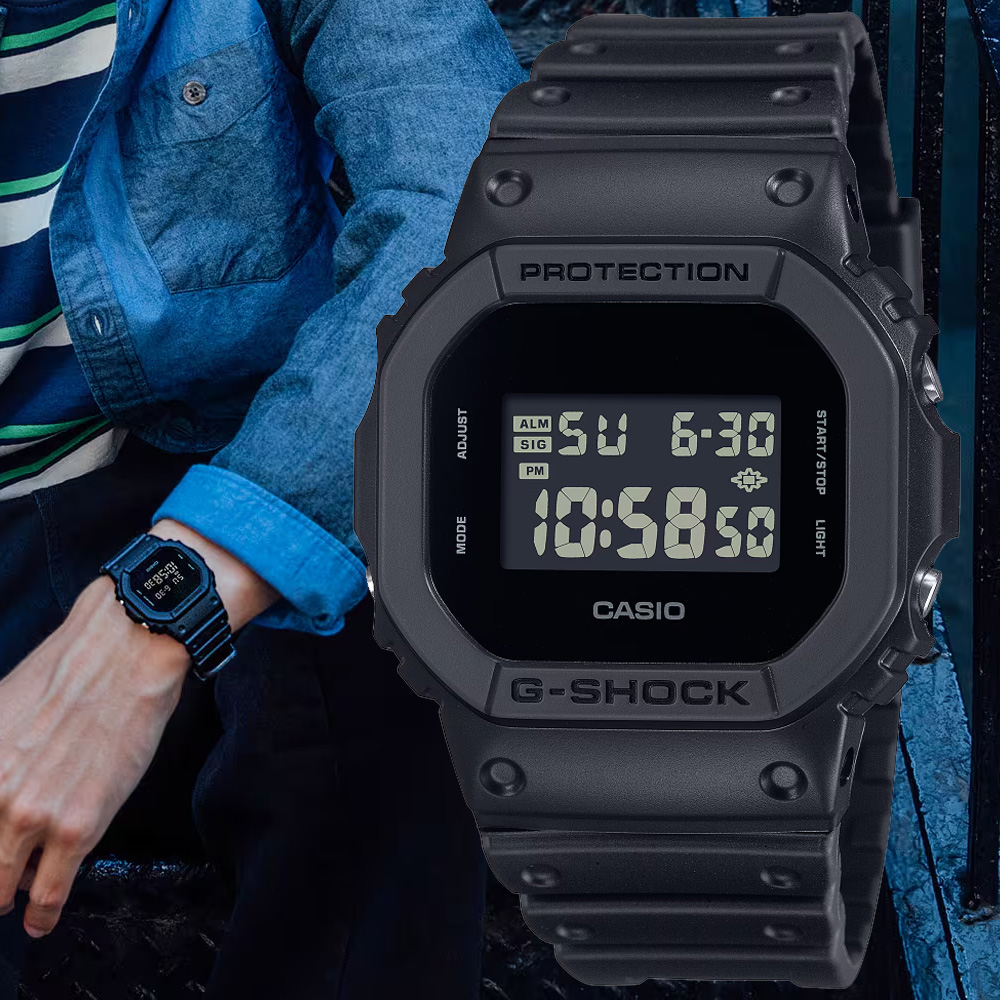 CASIO卡西歐 G-SHOCK 街頭時尚電子腕錶 DW-5600UBB-1
