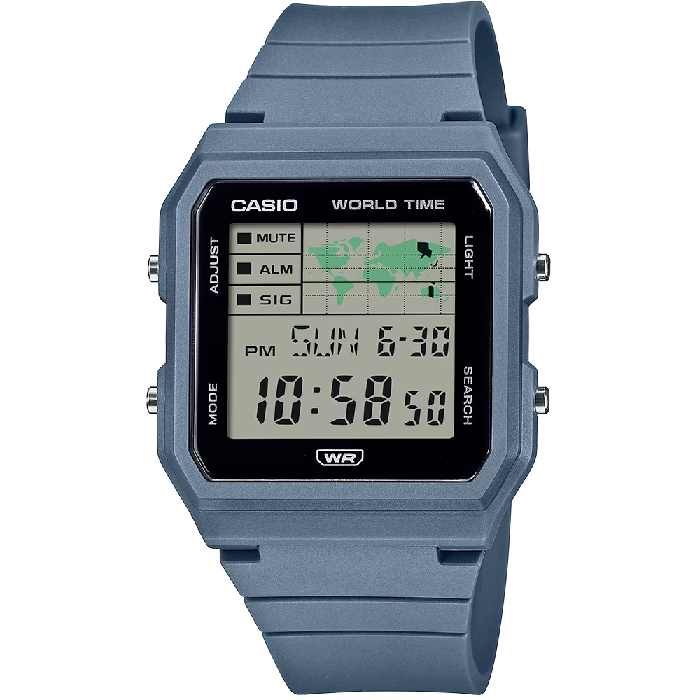 CASIO 卡西歐 休閒方形電子錶-藍 手錶 學生錶(LF-30W-2A)