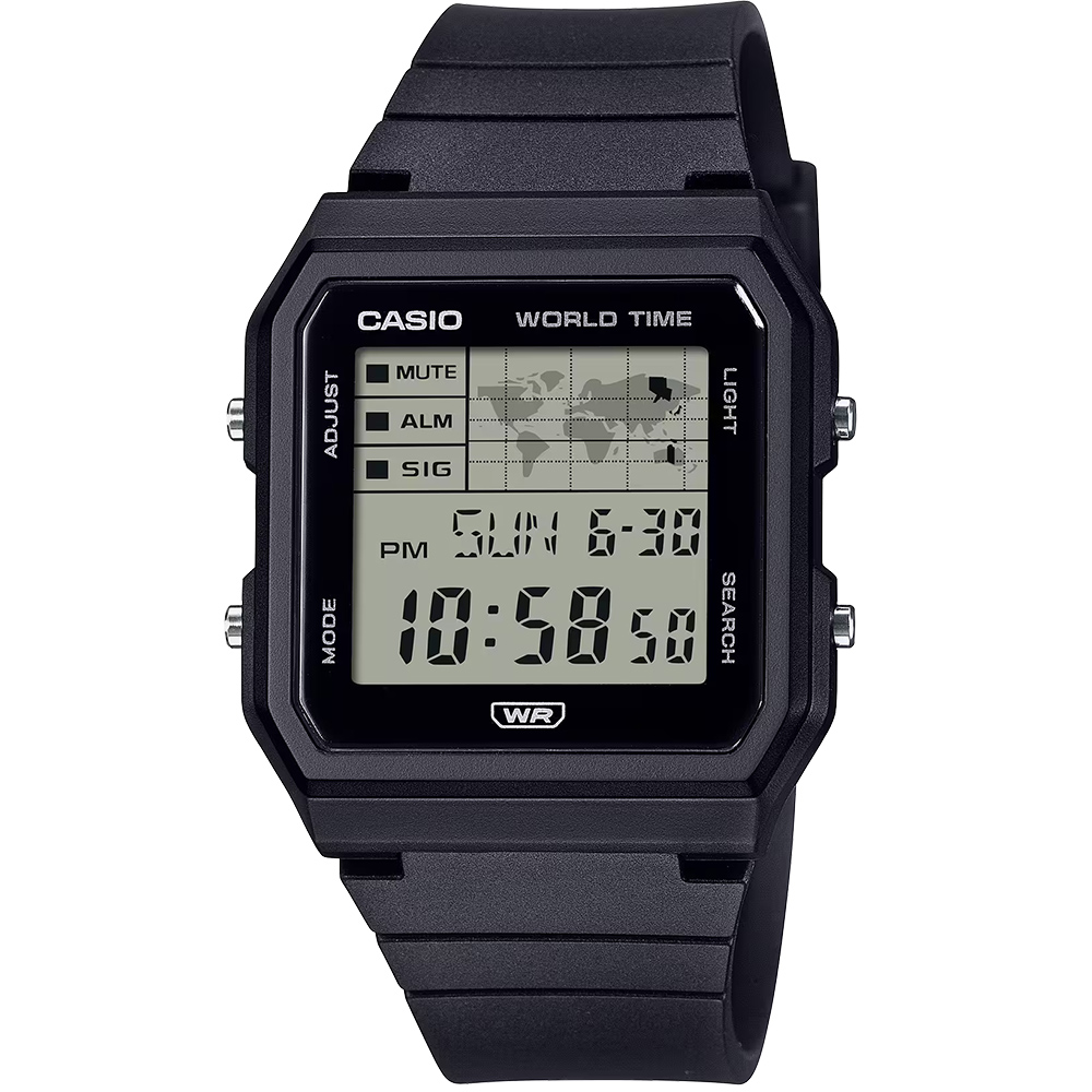 CASIO 卡西歐 休閒方形電子錶-黑 手錶 學生錶(LF-30W-1A)