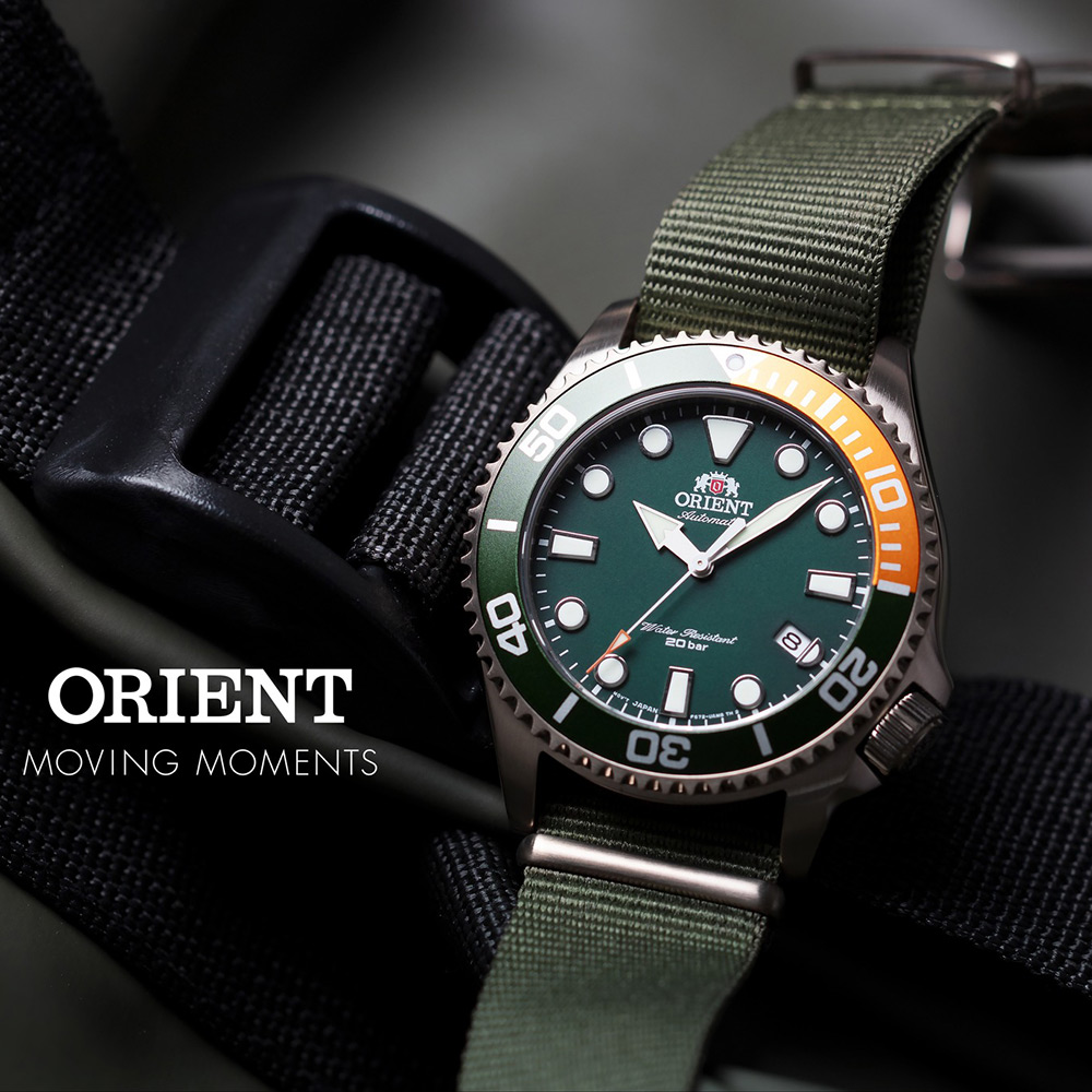 ORIENT 東方錶 水中蛟龍 200米機械錶-綠/43.4mm(RA-AC0K04E)