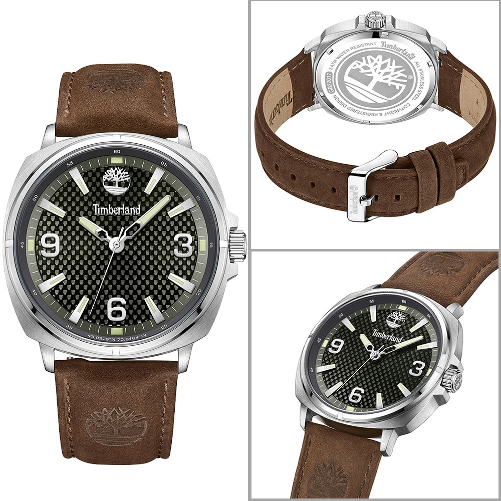 Timberland 天柏嵐 BAILARD系列 戶外休閒大三針時尚腕錶-TDWGB2201704