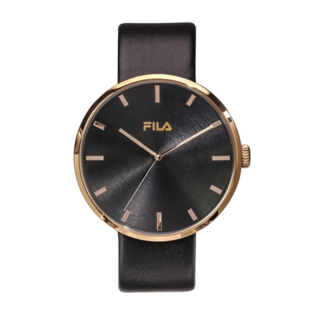 【FILA 斐樂】簡約風時尚潮流腕錶-個性黑/38-177-102