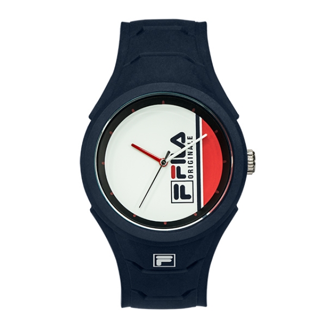 【FILA 斐樂】簡約經典側擺LOGO設計腕錶-帥氣藍/38-311-001