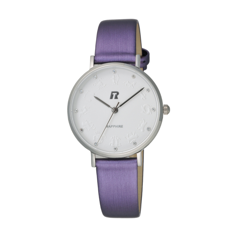 RAINBOW TIME 星座起源時尚腕錶-銀X紫