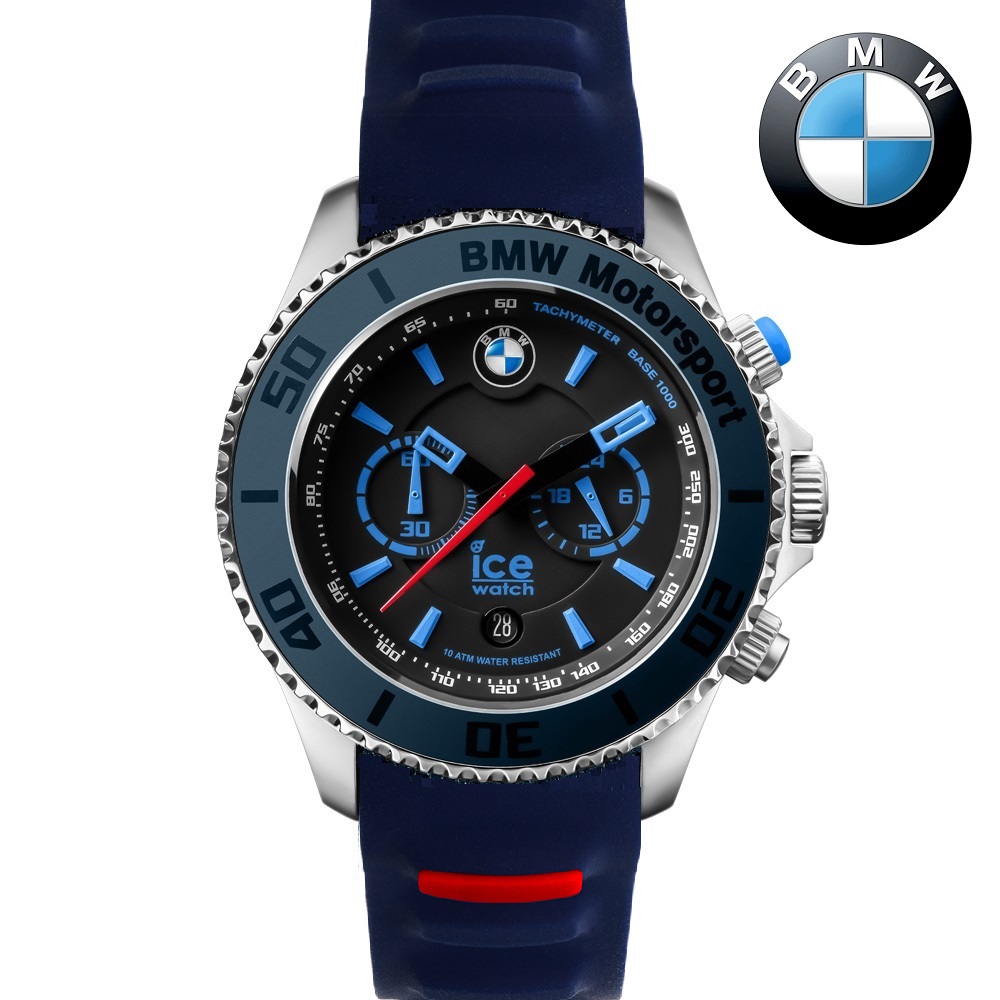 【Ice Watch】BMW系列 經典限量款 兩眼計時腕錶53mm -深藍色