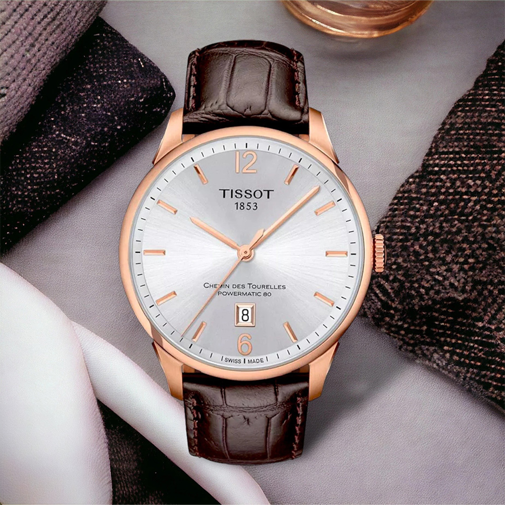 Tissot 天梭 Tourelles杜魯爾系列 T0994073603700 日期顯示 鏤空錶蓋 瑞士 機械 腕錶