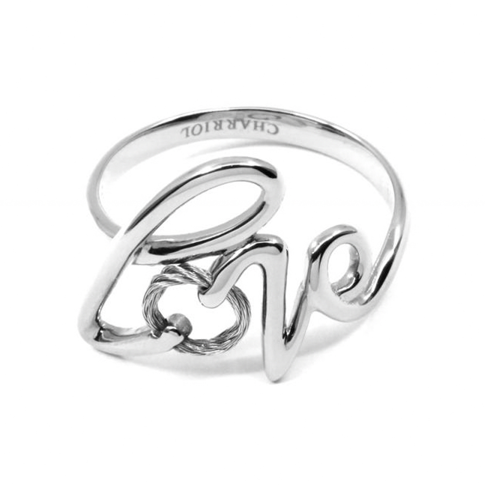 CHARRIOL 夏利豪 Silver Ring with Rh platiing 鋼索戒指 02-121-1263-0