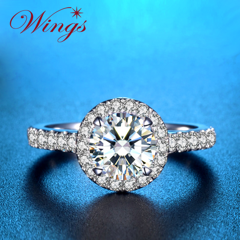 Wings 燦星 經典環鑚時尚款 八心八箭精鍍白金戒指